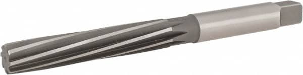 Hertel - 1-1/16" Diam, Straight Shank, 5.63" Flute, Hand Reamer - USA Tool & Supply