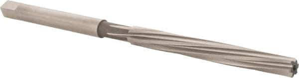 Hertel - 13/64" Diam, Straight Shank, 1.88" Flute, Hand Reamer - Spiral Flute, 3-3/4" OAL, Left Hand Spiral, Right Hand Cut, 6 Flutes, High Speed Steel - USA Tool & Supply
