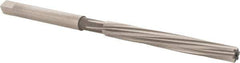 Hertel - 13/64" Diam, Straight Shank, 1.88" Flute, Hand Reamer - Spiral Flute, 3-3/4" OAL, Left Hand Spiral, Right Hand Cut, 6 Flutes, High Speed Steel - USA Tool & Supply