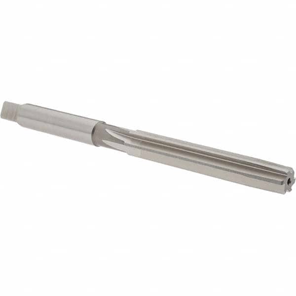 Hertel - 3/8" Diam, Straight Shank, 2-1/2" Flute, Hand Reamer - USA Tool & Supply