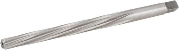 Hertel - #2 Pin, 0.2008" Diam, 0.1605" Small End, 13/64" Diam Straight Shank, 1-15/16" Flute, Taper Pin Reamer - USA Tool & Supply