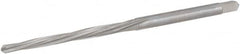 Hertel - #3/0 Pin, 0.1302" Diam, 0.1029" Small End, 9/64" Diam Straight Shank, 1-5/16" Flute, Taper Pin Reamer - USA Tool & Supply