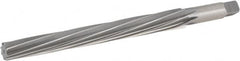 Hertel - #10 Pin, 0.7216" Diam, 0.5799" Small End, 5/8" Diam Straight Shank, 6-13/16" Flute, Taper Pin Reamer - USA Tool & Supply