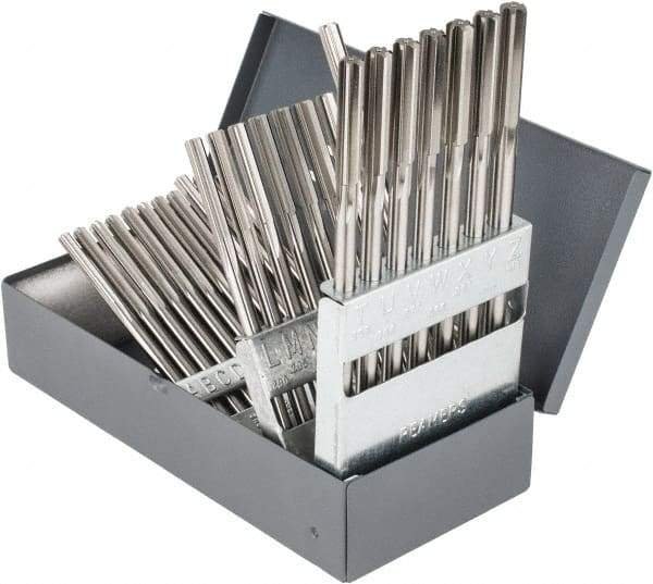 Hertel - A to Z, Chucking Reamer Set - Straight Flute, Right Hand Cut, 26 Pieces - USA Tool & Supply