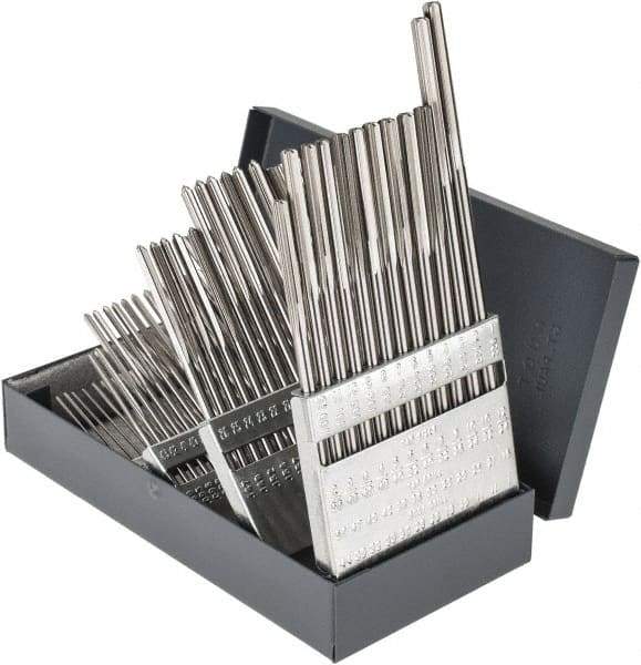 Hertel - #1 to #60, Chucking Reamer Set - Straight Flute, Right Hand Cut, 60 Pieces - USA Tool & Supply