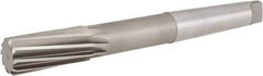 Hertel - 1-7/16" High Speed Steel 8 Flute Chucking Reamer - Spiral Flute, 4MT Morse Taper Shank, 3-1/4" Flute Length, 12" OAL - USA Tool & Supply
