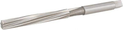 Hertel - 17/64" Diam, Straight Shank, 2.13" Flute, Hand Reamer - Spiral Flute, 4-1/4" OAL, Left Hand Spiral, Right Hand Cut, 6 Flutes, High Speed Steel - USA Tool & Supply