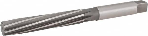 Hertel - 25/32" Diam, Straight Shank, 4.38" Flute, Hand Reamer - USA Tool & Supply