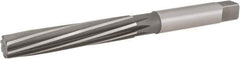 Hertel - 23/32" Diam, Straight Shank, 4.06" Flute, Hand Reamer - Spiral Flute, 8.13" OAL, Left Hand Spiral, Right Hand Cut, 8 Flutes, High Speed Steel - USA Tool & Supply
