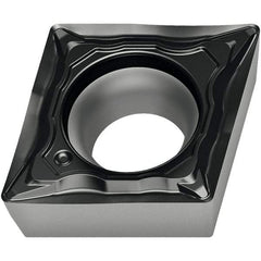 Walter - CCMT21.52 FM4 Grade WMP20S Carbide Turning Insert - TiCN/Al2O3/TiCN Finish, 80° Diamond, 1/4" Inscr Circle, 3/32" Thick, 1/32" Corner Radius - USA Tool & Supply