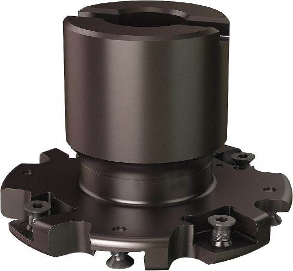 Seco - Shell Mount Connection, 0.8071" Cutting Width, 0.807" Depth of Cut, 3" Cutter Diam, 3/4" Hole Diam, 8 Tooth Indexable Slotting Cutter - R335.19 Toolholder, 335.19-1205 Insert - USA Tool & Supply