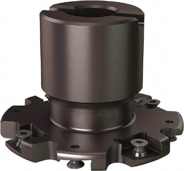 Seco - Shell Mount Connection, 0.8071" Cutting Width, 0.807" Depth of Cut, 3" Cutter Diam, 3/4" Hole Diam, 8 Tooth Indexable Slotting Cutter - R335.19 Toolholder, 335.19-12045 Insert - USA Tool & Supply