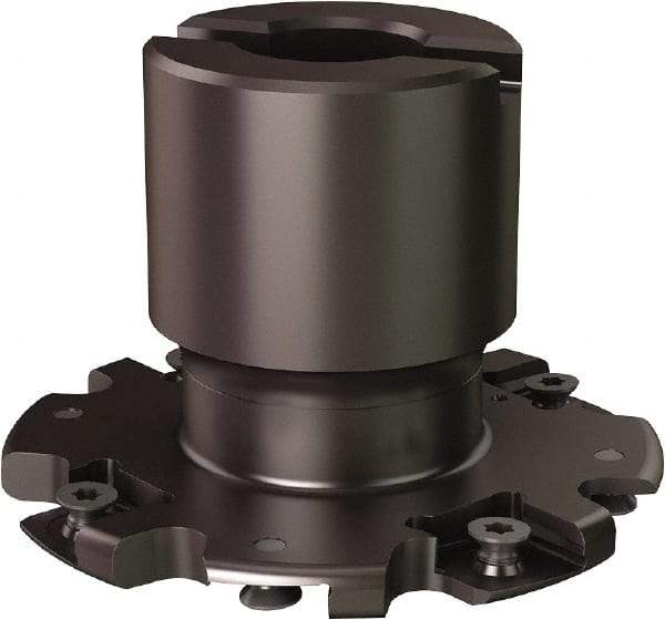 Seco - Shell Mount Connection, 0.8071" Cutting Width, 0.807" Depth of Cut, 3" Cutter Diam, 3/4" Hole Diam, 8 Tooth Indexable Slotting Cutter - R335.19 Toolholder, 335.19-1204 Insert - USA Tool & Supply