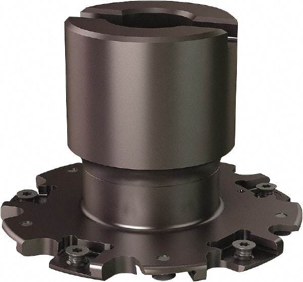 Seco - Shell Mount Connection, 0.8071" Cutting Width, 0.807" Depth of Cut, 3" Cutter Diam, 3/4" Hole Diam, 10 Tooth Indexable Slotting Cutter - R335.19 Toolholder, 335.19-1103 Insert - USA Tool & Supply