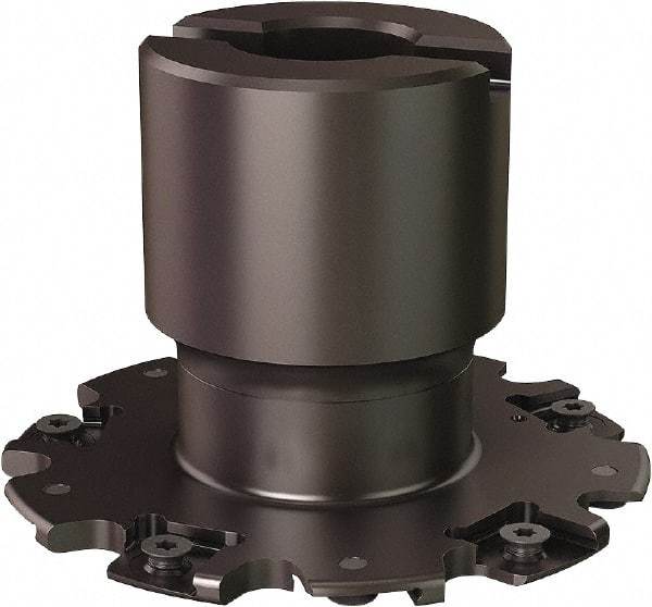 Seco - Shell Mount Connection, 0.8071" Cutting Width, 0.807" Depth of Cut, 3" Cutter Diam, 3/4" Hole Diam, 10 Tooth Indexable Slotting Cutter - R335.19 Toolholder, 335.19-1103 Insert - USA Tool & Supply