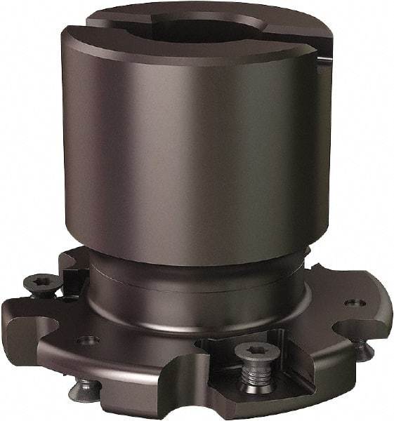 Seco - Shell Mount Connection, 0.5551" Cutting Width, 0.555" Depth of Cut, 2-1/2" Cutter Diam, 3/4" Hole Diam, 6 Tooth Indexable Slotting Cutter - R335.19 Toolholder, 335.19-1205 Insert - USA Tool & Supply