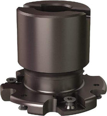 Seco - Shell Mount Connection, 0.5551" Cutting Width, 0.555" Depth of Cut, 2-1/2" Cutter Diam, 3/4" Hole Diam, 6 Tooth Indexable Slotting Cutter - R335.19 Toolholder, 335.19-12045 Insert - USA Tool & Supply