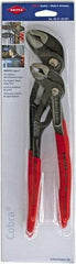 Knipex - 2 Piece Tongue & Groove Plier Set - Comes in Plastic Sleeve - USA Tool & Supply