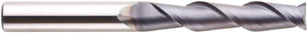 Niagara Cutter - 1/2", 2 Flute, Single End, Solid Carbide, 0.01" Corner Radius End Mill - 5" OAL, 10° Helix, Right Hand Flute, 2-1/2" LOC, Right Hand Cut - USA Tool & Supply