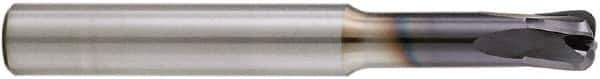 Niagara Cutter - 5/16", 4 Flute, Single End, Solid Carbide, 0.08" Corner Radius End Mill - 3" OAL, 20° Helix, Right Hand Flute, 5/16" LOC, Right Hand Cut, 1-1/4" Extended Reach - USA Tool & Supply
