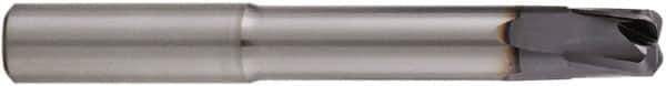 Niagara Cutter - 3/8", 4 Flute, Single End, Solid Carbide, 0.08" Corner Radius End Mill - 3" OAL, 20° Helix, Right Hand Flute, 3/8" LOC, Right Hand Cut, 1-7/8" Extended Reach - USA Tool & Supply