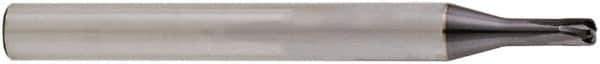 Niagara Cutter - 3/16", 4 Flute, Single End, Solid Carbide, 0.05" Corner Radius End Mill - 2-1/2" OAL, 20° Helix, Right Hand Flute, 3/16" LOC, Right Hand Cut, 9/16" Extended Reach - USA Tool & Supply