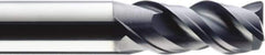 SGS - 5/8", 3 Flute, Single End, Solid Carbide, 0.04" Corner Radius End Mill - 3-1/2" OAL, Right Hand Flute, 1-1/2" LOC, Right Hand Cut - USA Tool & Supply