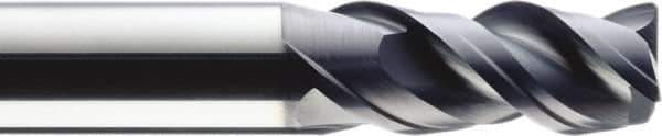 SGS - 16mm, 3 Flute, Single End, Solid Carbide, 1mm Corner Radius End Mill - 92mm OAL, Right Hand Flute, 38mm LOC, Right Hand Cut - USA Tool & Supply