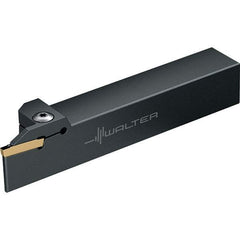 Walter - G1011, External, Left Hand, 21mm Max Depth of Cut, 2mm Min Groove Width, Indexable Grooving Tool Holder - GX24-1E2/F2.. Insert Compatibility, 20mm Shank Height, 0.787" Shank Width, 150mm OAL, Through Coolant - USA Tool & Supply