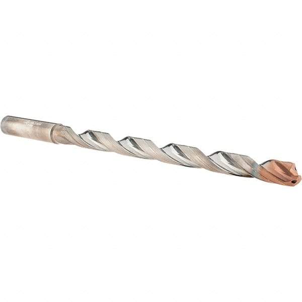 Walter-Titex - 23/64", 140° Point, Spiral Flute, Solid Carbide Taper Length Drill Bit - Double Point Finish, 138mm Flute Length, 180mm OAL, Series A6589DPP - USA Tool & Supply