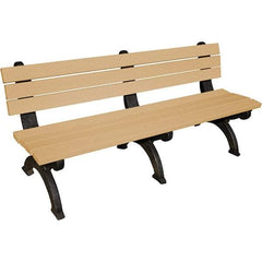 Vestil - 6' Long x 29" Wide, Recycled Plastic Bench Seat - USA Tool & Supply