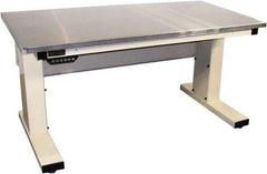Proline - No Drawers, Work Bench - 1,000 Lb Capacity, Stainless Steel Top, Light Beige, 30" Wide x 30-1/2" High x 72" Long - USA Tool & Supply