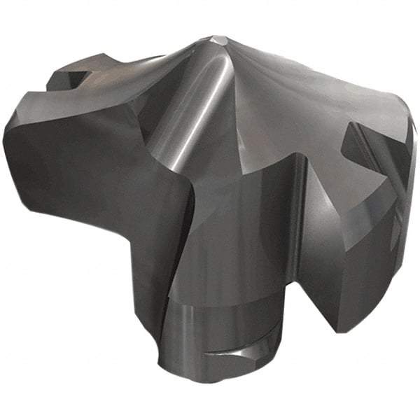 Iscar - Series HCP-IQ, 17.8mm Diam Grade IC908 Replaceable Drill Tip - Carbide, TiAlN/TiN Finish, 17 Seat Size - USA Tool & Supply