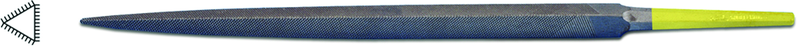 8" INOX Three-Square File, Cut 0 - USA Tool & Supply