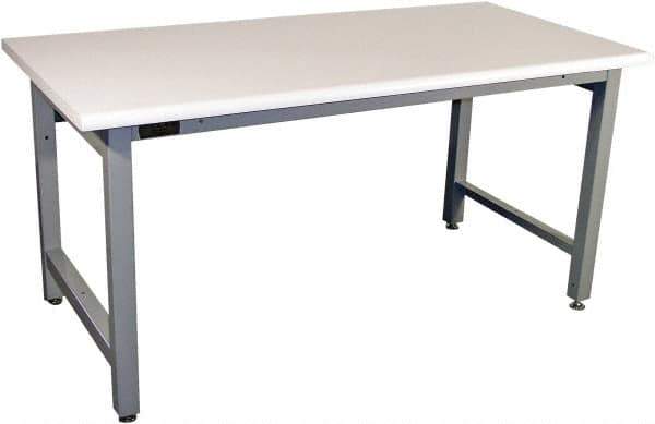 Proline - No Drawers, Work Bench - 5,000 Lb Capacity, Plastic Laminate Top, Light Gray, 36" Wide x 30" High x 60" Long - USA Tool & Supply