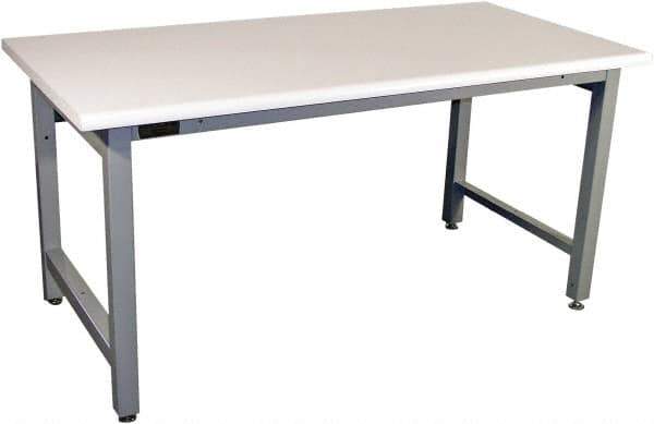 Proline - No Drawers, Work Bench - 5,000 Lb Capacity, Plastic Laminate Top, Light Gray, 36" Wide x 30" High x 72" Long - USA Tool & Supply