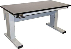 Proline - No Drawers, Work Bench - 1,000 Lb Capacity, Chem-Guard Top, Light Gray, 30" Wide x 30-1/2" High x 72" Long - USA Tool & Supply