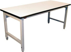 Proline - No Drawers, Work Bench - 5,000 Lb Capacity, Plastic Laminate Top, Light Gray, 36" Wide x 30" High x 60" Long - USA Tool & Supply