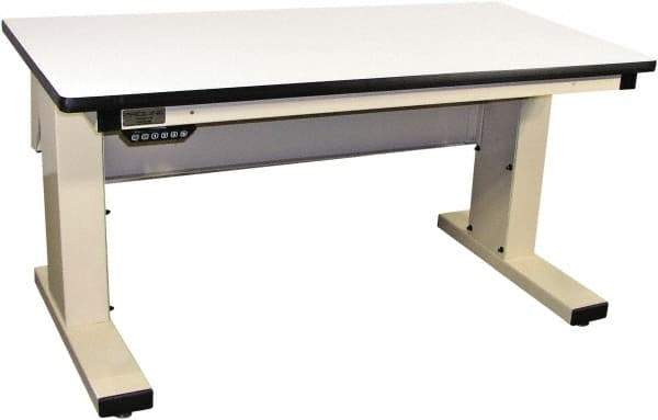 Proline - No Drawers, Work Bench - 1,000 Lb Capacity, Plastic Laminate Top, Light Beige, 30" Wide x 30-1/2" High x 72" Long - USA Tool & Supply
