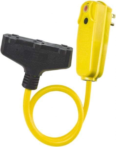 Tower - GFCI Cords & Power Distribution Centers Mount Type: Right Angle Number of Outlets: 3 - USA Tool & Supply