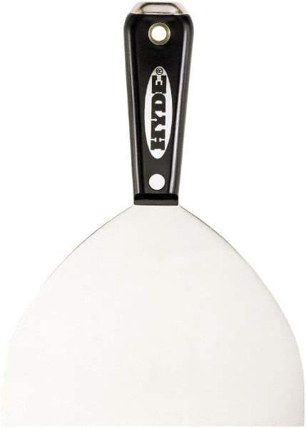 Hyde Tools - 6" Wide Flexible Blade Carbon Steel Joint Knife - Flexible, Nylon Handle - USA Tool & Supply