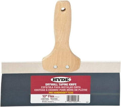Hyde Tools - 10" Wide Flexible Blade Steel Joint Knife - Flexible, Hardwood Handle - USA Tool & Supply