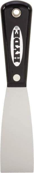 Hyde Tools - 1-1/2" Wide Flexible Blade Carbon Steel Putty Knife - Flexible, Nylon Handle - USA Tool & Supply