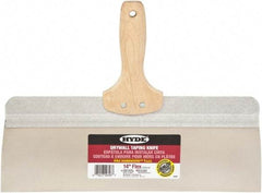 Hyde Tools - 14" Wide Flexible Blade Stainless Steel Joint Knife - Flexible, Hardwood Handle - USA Tool & Supply