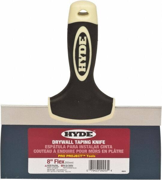 Hyde Tools - 8" Wide Flexible Blade Steel Joint Knife - Flexible - USA Tool & Supply