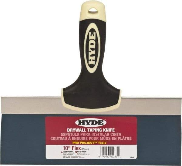 Hyde Tools - 10" Wide Flexible Blade Steel Joint Knife - Flexible - USA Tool & Supply