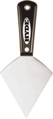 Hyde Tools - 3-1/2" Wide Point Edge Blade Steel Joint Knife - Stiff, Nylon Handle - USA Tool & Supply