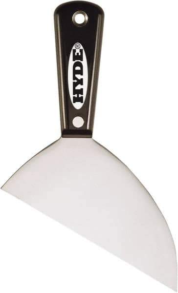 Hyde Tools - 6" Wide Point Edge Blade Steel Joint Knife - Stiff, Nylon Handle - USA Tool & Supply