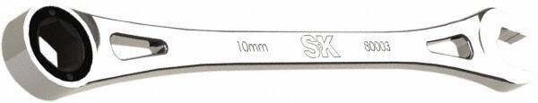 SK - 10mm 6 Point Combination Wrench - 7-3/4" OAL, Steel, Full Polish Finish - USA Tool & Supply