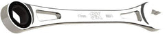 SK - 17mm 6 Point Combination Wrench - 11" OAL, Steel, Full Polish Finish - USA Tool & Supply